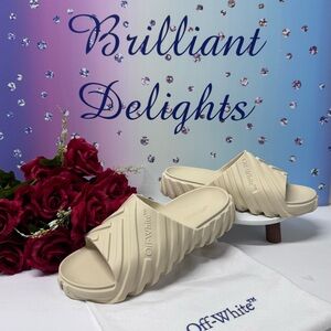 🔥NIB OFF-WHITE EXPLORATION SLIDERS